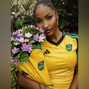 JAMAICA size M L XL XXL National yellow AWAY kit soccer jersey malliot by adidas